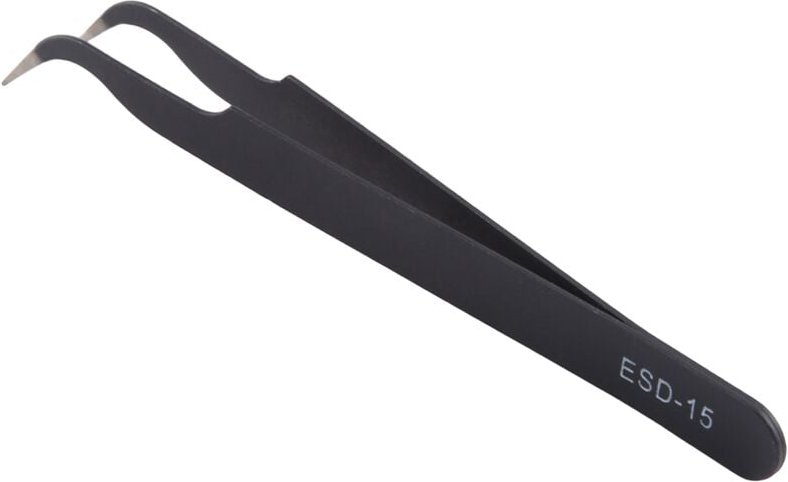 Edelstahl Anti magnetische statische gebogene Spitzen Pinzette