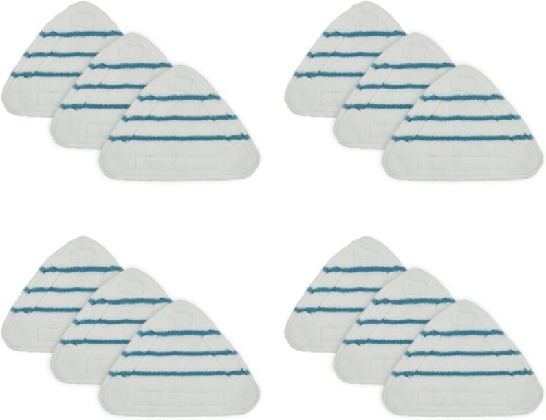 12 StüCk Dampf Mopp Ersatzpads Dreieck Waschbares Tuch Reinigung Boden Mikrofaser Mopp Kopf Pad Dampf Mopp Armaturen