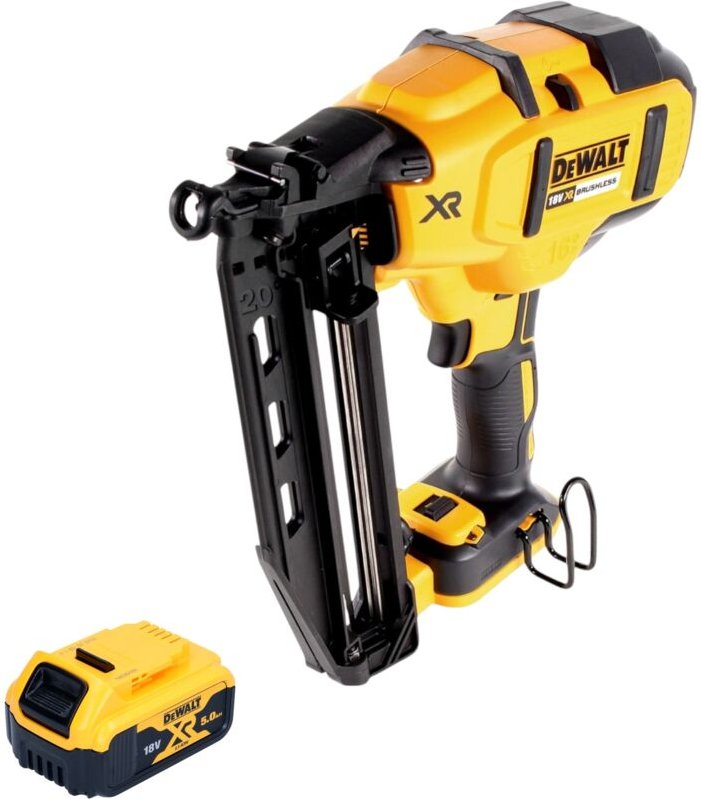 DeWalt DCN 660 N Akku Nagler 18V 32 - 63 mm Brushless + 1x Akku 5,0 Ah - ohne Ladegerät