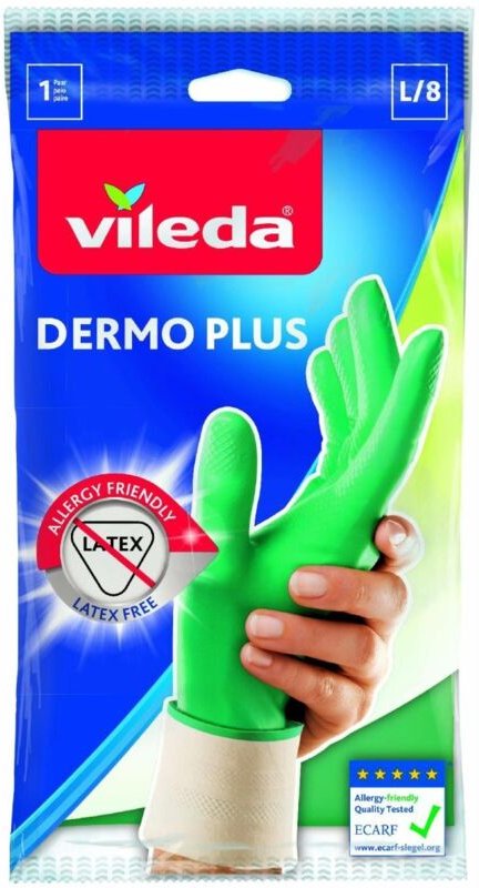 Thumbnail - Haushaltshandschuhe Dermo Plus Größe l Reinigungshandschuhe - Vileda