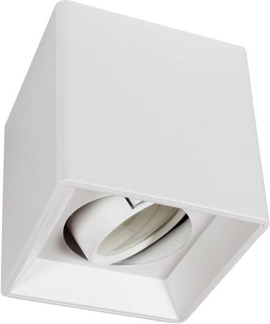 Barcelona Led - Eckige schwenkbare Deckenleuchte aus Polycarbonat - GU10