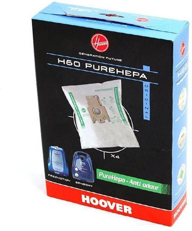 Ersatzteil - 4er Pack Staubsaugerbeutel (geruchshemmend) H60 - Hoover