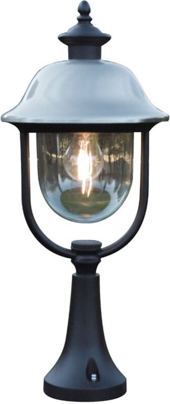 Thumbnail - Konstsmide - Sockelleuchte parma Laterne außen im Landhausstil, Schwarz-Silber, Höhe 54cm