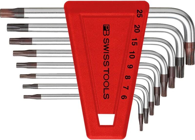 Thumbnail - Pb Swiss Tools - Winkelschraubendreher- Satz im Kunststoffhalter 8-teilig T6-T25