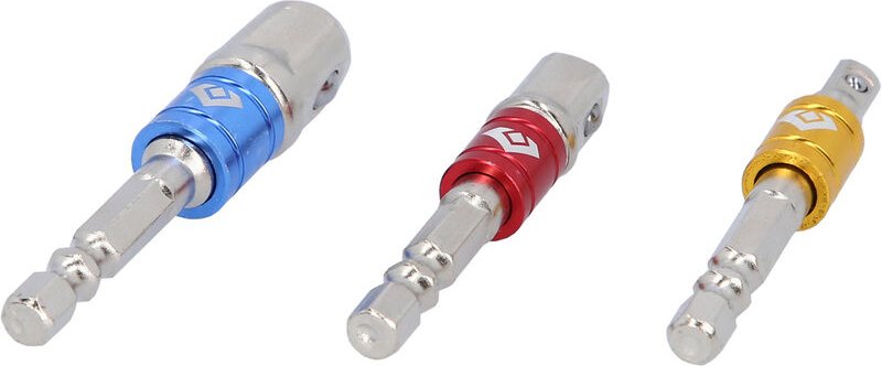 Brilliant Tools - 1/4' Vierkant-Adapter-Satz 1/4' + 3/8' + 1/2', 3-tlg