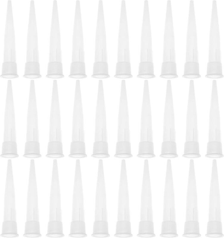 30-teiliges Set: Hülse, Hülsenkopf, Silikondüse, Zylinderdüse, Kartuschenpistolendüse, Klebedüse