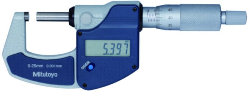 Mitutoyo - Digitale Bügelmessschraube 0-25mm, ohne Datenausgang