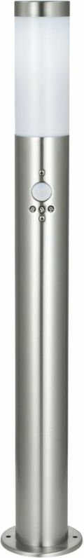 Etc-shop - Stand Lampe Bewegungsmelder Edelstahl 1-flammig weiß Gartenhaus Hilight 103111