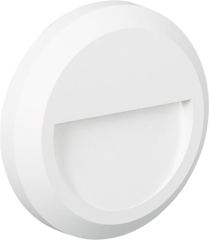 Efectoled - LED-Wandleuchte Außen Oberfläche Rund Weiss Edulis 2700K Warmweiß