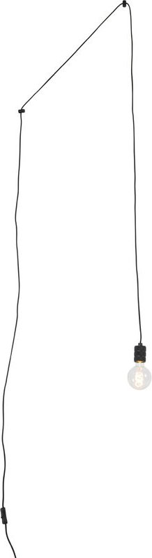 Design Hängelampe schwarz 1-Licht mit Stecker - Cavalux