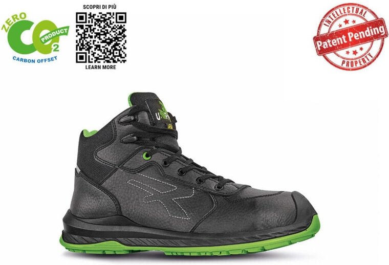 U-power - Niagara S3 ci src esd hohe Sicherheitsschuhe - - Schwarz / Grün