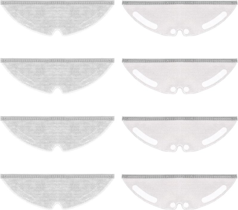 8 Ersatz-Wischtücher für Dreame D20 / D20 Pro Plus Saugroboter Zubehör, Wechseltücher