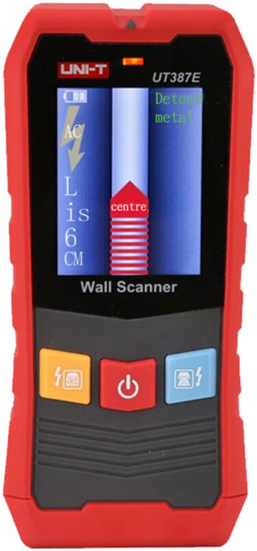 Rilevatore di presenza su pareti multifunzionale, rileva ferro, cavi elettrici, tubi dell'acqua, adatto per lavori di ri...