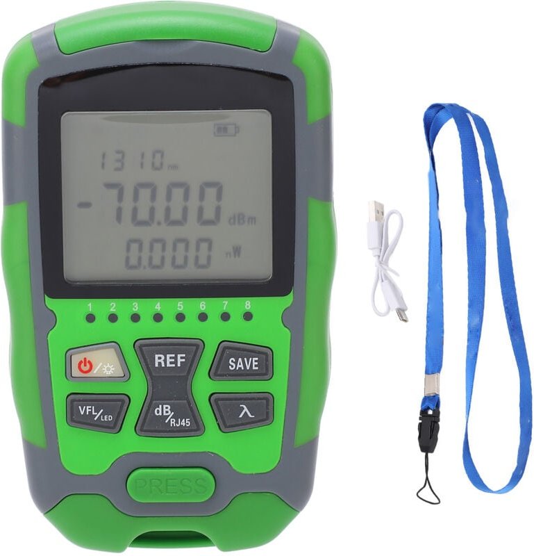 Mini Optical Power Meter Rot Lichtfaser -Kabel -Tester mit usb -Ladung 15 mw - Eosnow