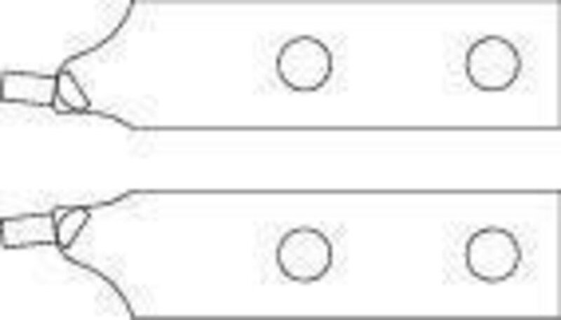 Gedore E-8000 A 4 EL Ersatzspitzen-Paar gerade Ø 3,2 mm