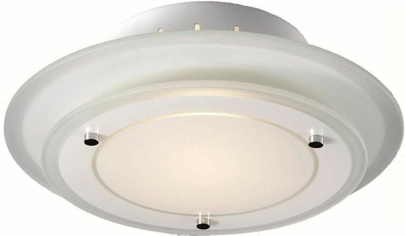 Licht-erlebnisse - Deckenleuchte ø 22 cm G9 Weiß 2700 k 690 lm Glas Metall Deckenlampe