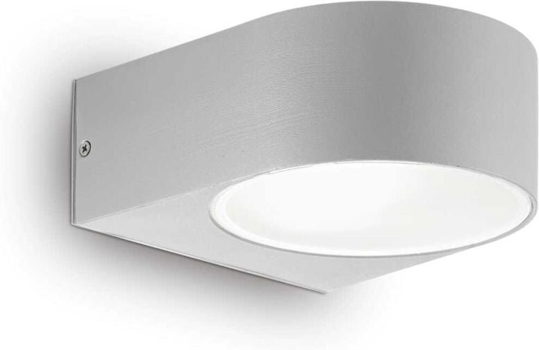 Ideal Lux - Iko - 1 Licht Outdoor Up Down Wand Hellgrau IP55, E27