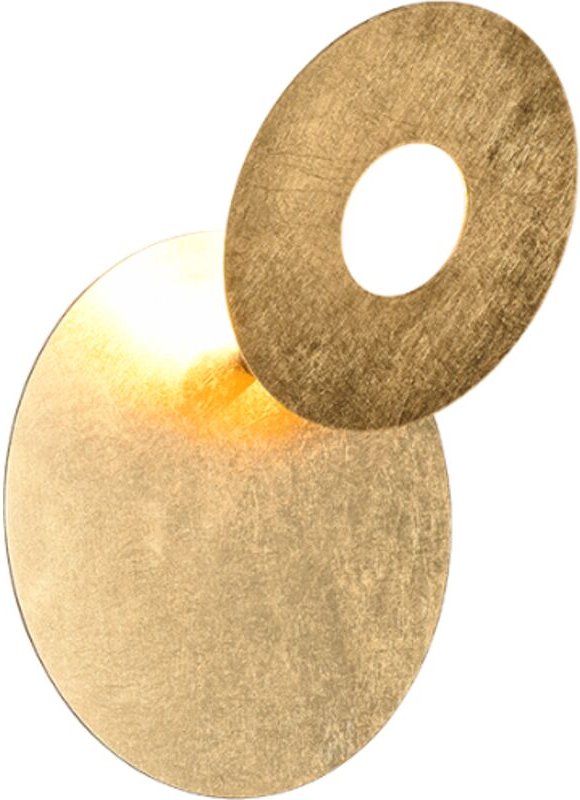 Trio Leuchten - led Wandleuchte Leano 6W, warmweiß goldfarbig Metall Wandleuchten