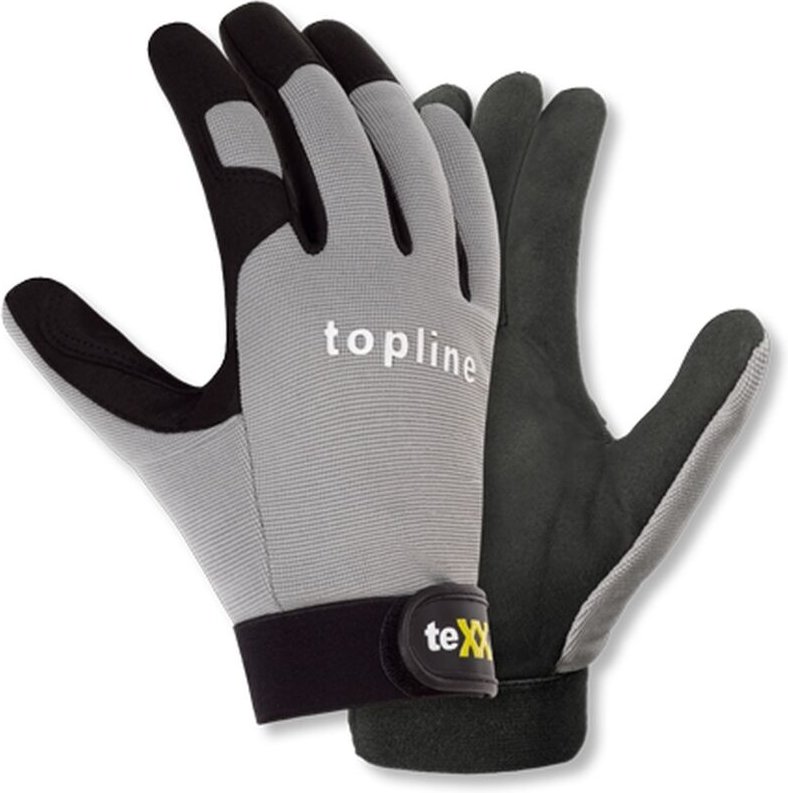 Thumbnail - TeXXor® topline Kunstleder-Handschuhe fresno grau/schwarz, 251011 Gr.11