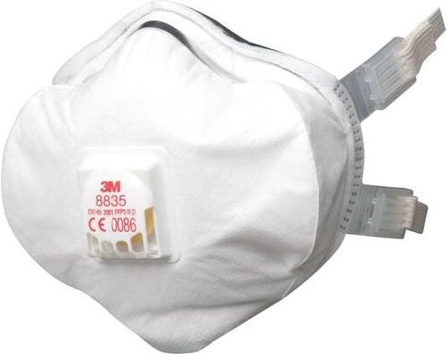 3M - Einweg-Atemschutzmaske 8835+ FFP3 r d mit Ausatemventil