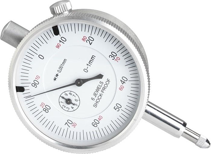 Fervi - messuhr spur 0-1 mm messgerät messbereich 0,001 mm C004