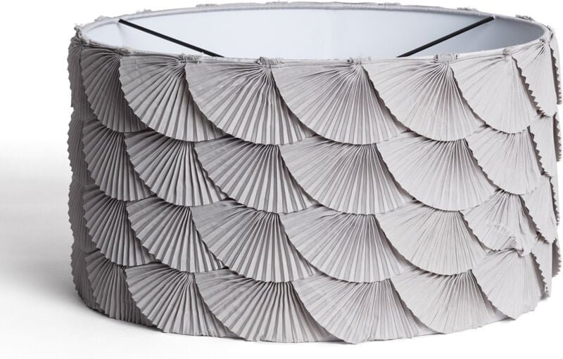 Lampenschirm aus Stoff Anabela Grau