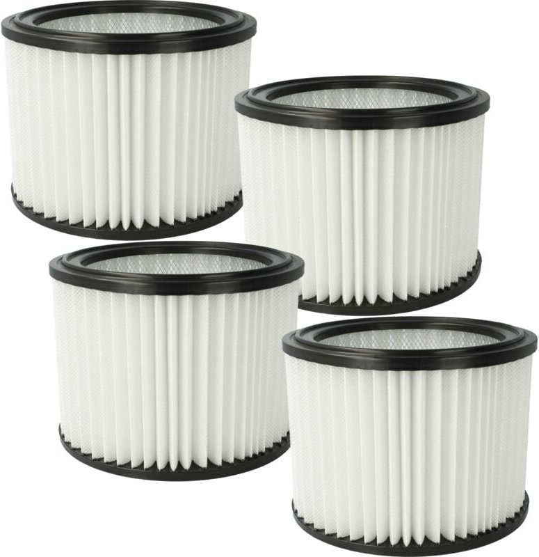4x Filterelement kompatibel mit Nilfisk Multi ii 30 t, ii 22 Inox, ii 22 Nass-/Trockensauger - Feinstaubfilter, Mikrovli...