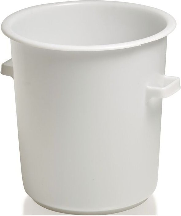 Kunststoffbehälter rund 75 l hd-pe weiß D515xH530mm mit Außengriff