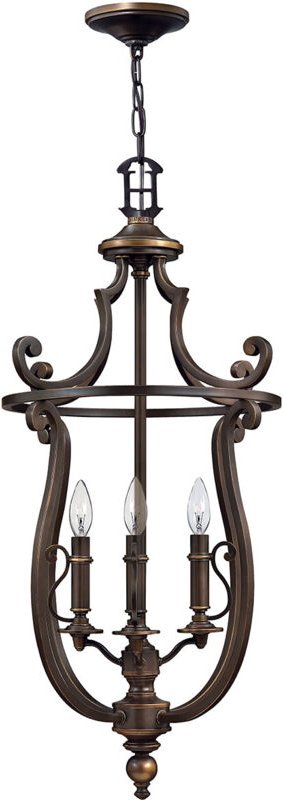 Plymouth - 4 Lichtdeckenanhänger Olde Bronze, E14 - Elstead