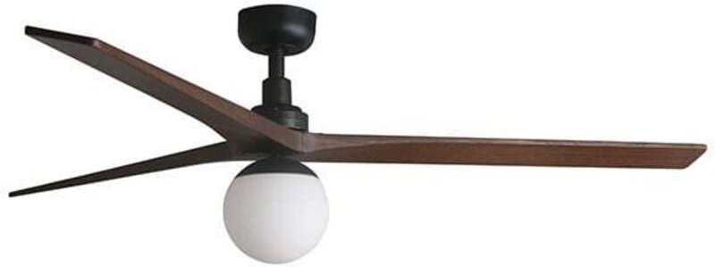 Faro klim Großer DC-Deckenventilator E27 in Schwarz, Walnuss, 6 Geschwindigkeiten