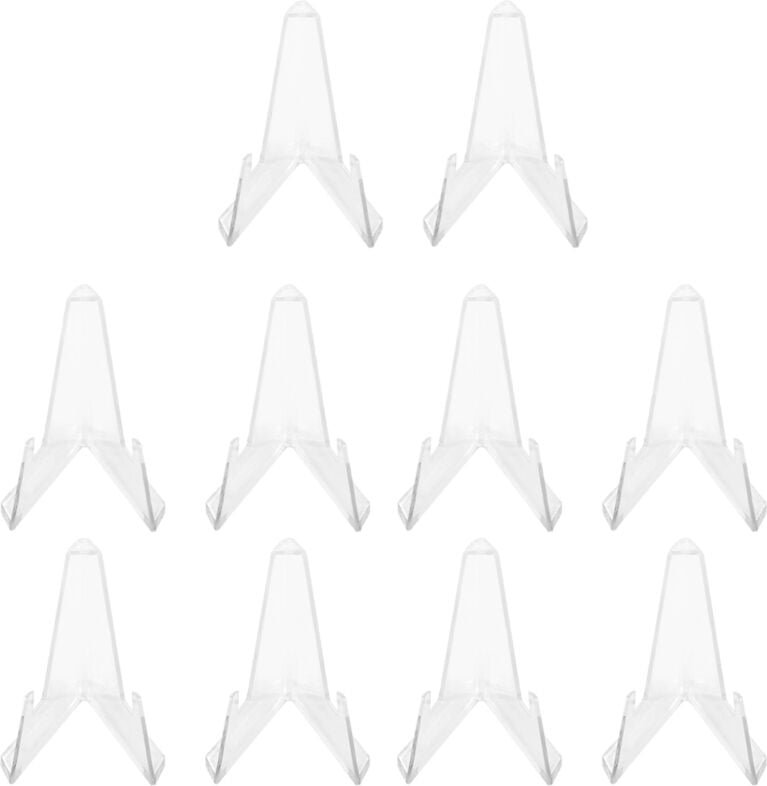 10 StüCke Acryl MüNzstäNder, Kleine MüNzen, Staffelei, für Karten, Herausfordernde Kapseln, MedaillenstäNder