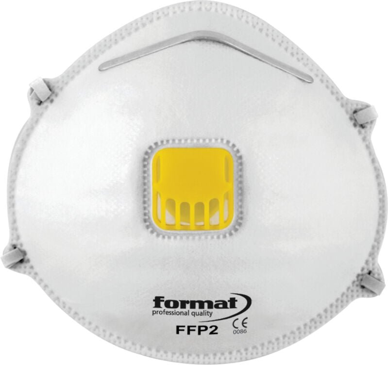 Atemschutzkonturmaske mit Ventil, FFP2 - Format
