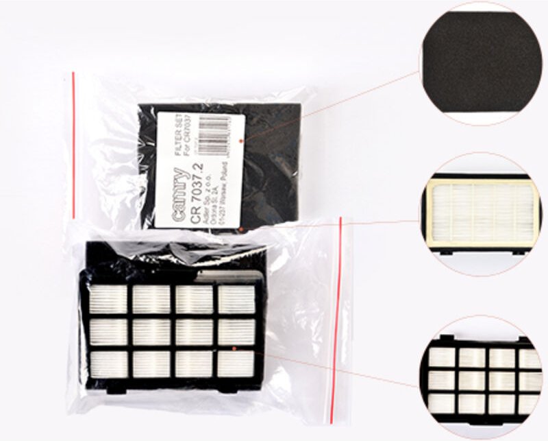 CR 7037.2 Hepa-Filter und Abluftfilter für CR7037 Staubsauger