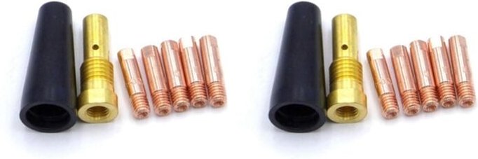 14 STÜCKE Gaslose DüSenspitzen für FC90 FüLldrahtvorschub K3493-1 MIG-SchweißEr SchweißBrenner SchweißEn 0,8 Mm Spitze