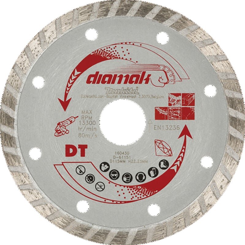 MAKITA D-61151 DIAMAK Turbo-Diamanttrennscheibe 115mm