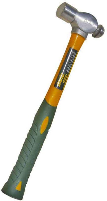 Polierter Kugelhammer 200gr mit Faser mb02