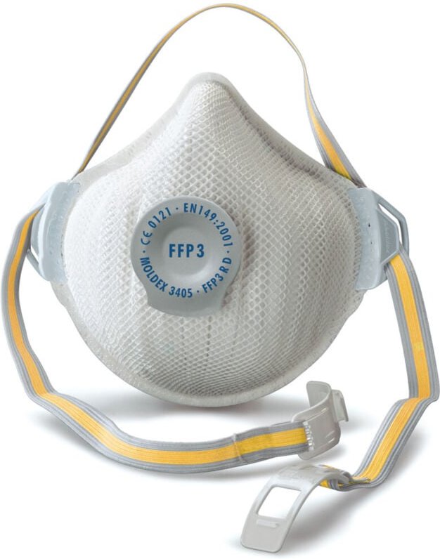 Moldex - Atemschutzmaske FFP3 r d mit Klimaventil Air Plus 5 Stk