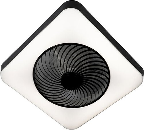 Deckenventilator eckig schwarz inkl. led dimmbar - Climo