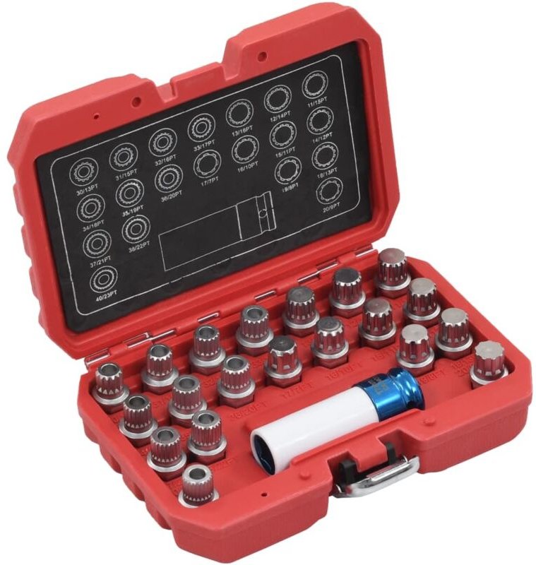 21-tlg. Felgenschloss-Demontagewerkzeug-Set für bmw - Vidaxl