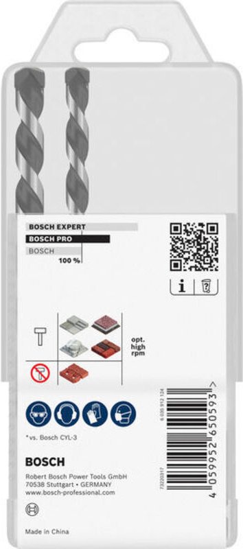 Bosch PRO HEX-5 Bohrer-Set, 4x100, 5x100, 6x100, 8x150, 10x150 mm, 5-tlg.