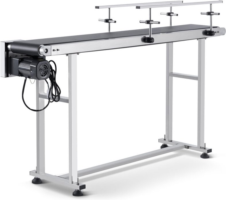 Thumbnail - Vevor Bandförderer 1498,6x198,1mm Fördertisch Hochleistungs-Edelstahl-Motorbandförderer für Tintenstrahl-Codierungsanwen...