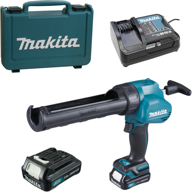 Akku-Kartuschenpistole 12V CG100DSYEX mit 2x 1,5 Ah Akkus + Lader in Koffer - Makita