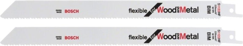 Bosch 2x Säbelsägeblatt S 1122 HF Flexible for Wood and Metal - 2608656270
