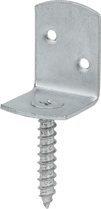 Flechtzaunbeschlag 35 x 30 x 40 mm verzinkt Winkel Zaun Zaunhalter Zaunbeschlag