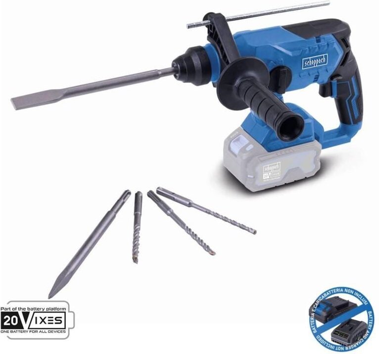 Thumbnail - Bohrhammer Burstenloser 20 v ohne Akku ixes Scheppach bc-rhd230-x