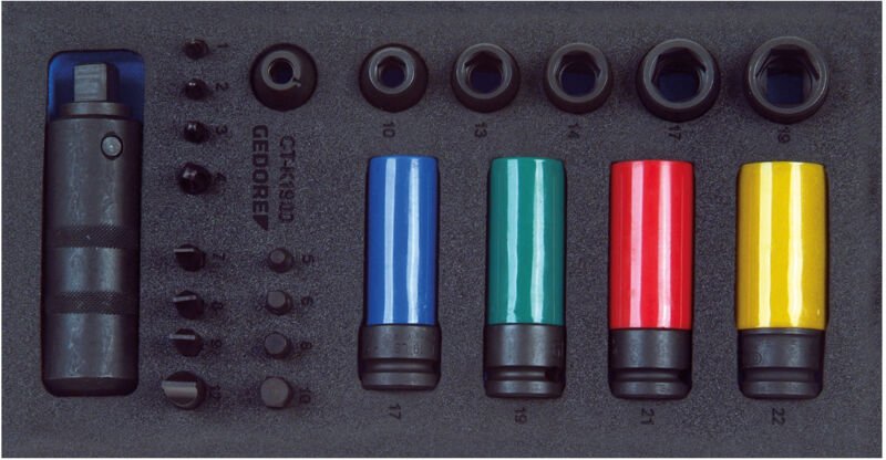 Gedore Schraubenlöser-Sortiment 1/2 in Check-Tool-Modul