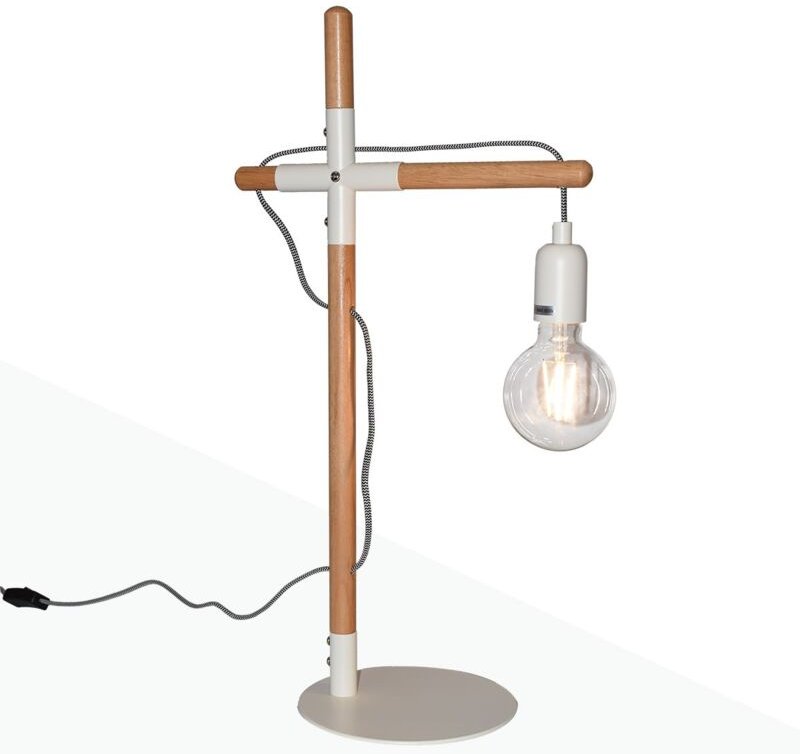 Barcelona Led - Tischleuchte aus Naturholz 'natural wood'.