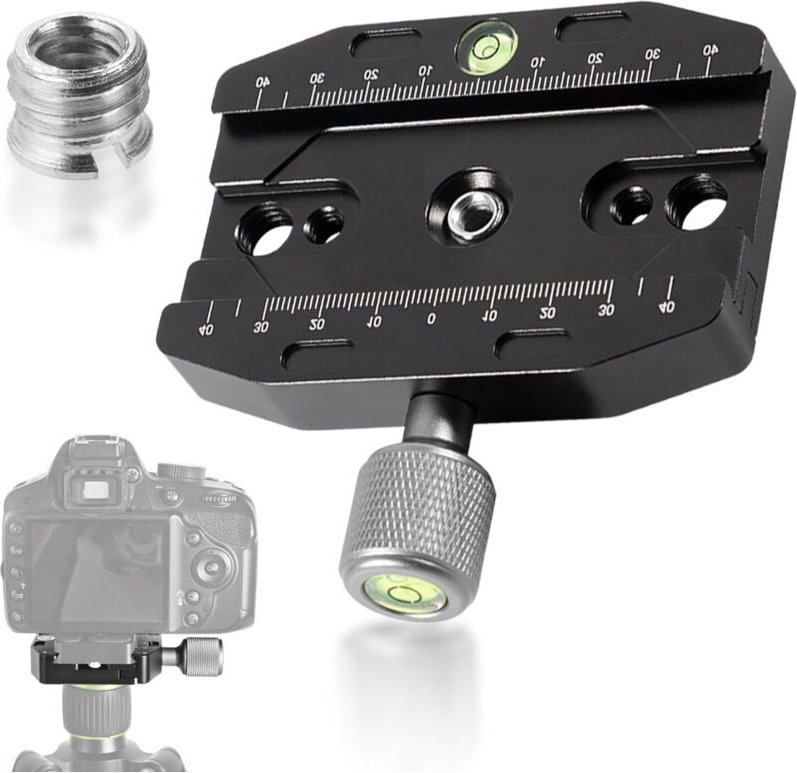 90 mm Schnellspannklemme für Arca-Swiss, QR-90N Schnellwechselplattenklemme, Metallklemme, Schnellwechselplatte, Stativ-...