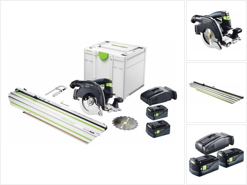 Akku-Handkreissäge hkc 55 5,0 EBI-Set-FSK 420 - Festool