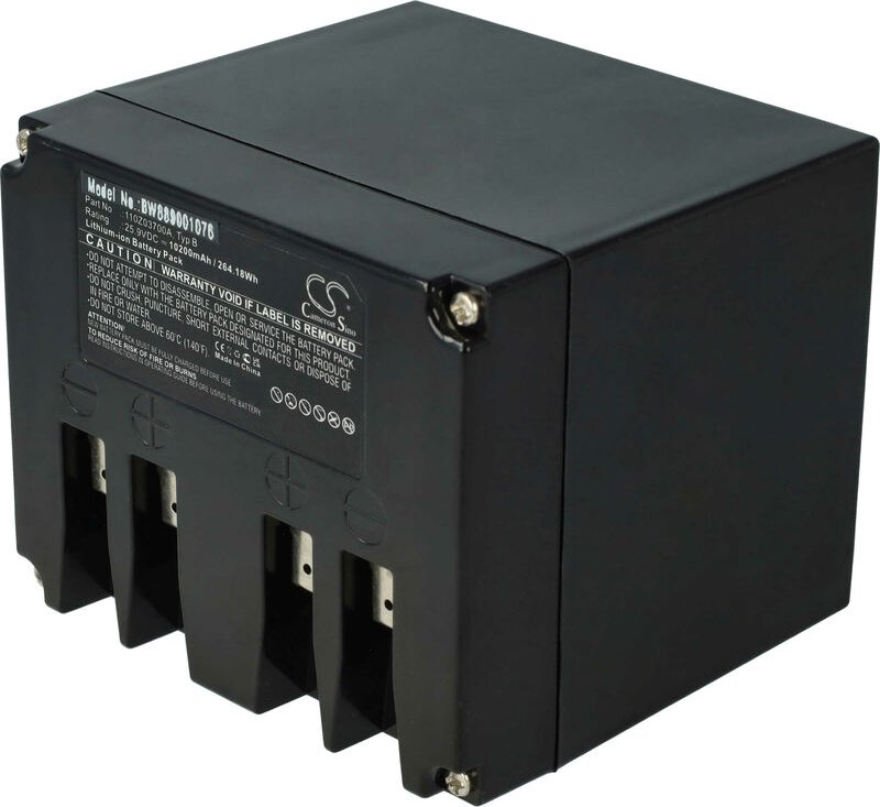 vhbw Akku Ersatz für Ambrogio 110Z03700A, Typ B für Rasenmäher(10,2Ah, 25,9V, Li-Ion)